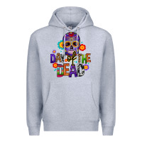 Heather Grey day of the dead mexico Premium Hoodie - CTS Tumbler Store
