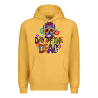 Mustard day of the dead mexico Premium Hoodie - CTS Tumbler Store