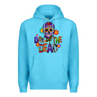 Ocean Blue day of the dead mexico Premium Hoodie - CTS Tumbler Store