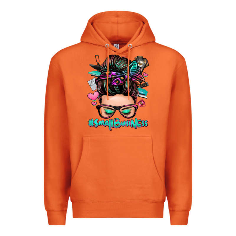 Small Business Messy Bun Premium Hoodie by Zillion Design Studio | Teevron