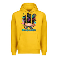 Lemon small business messy bun Premium Hoodie - Zillion Design Studio