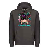 Smoke small business messy bun Premium Hoodie - Zillion Design Studio
