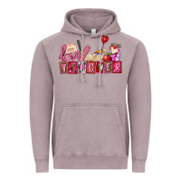 Vintage Zinc valentines day teacher Vintage Hoodie - AdoDesignShop