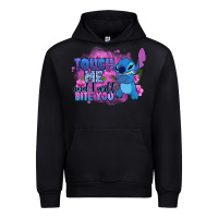Black touch me and i will bite you stitch Urban Hoodie - Zillion Design Studio