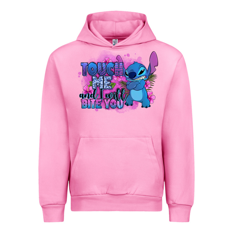 Touch Me And I Will Bite You Stitch Urban Hoodie by Zillion Design Studio | Teevron