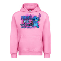 Fuchsia Pink touch me and i will bite you stitch Urban Hoodie - Zillion Design Studio