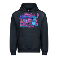 Navy touch me and i will bite you stitch Urban Hoodie - Zillion Design Studio