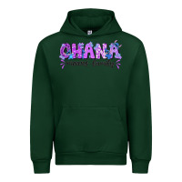 Forest Green ohana means family with stitch Urban Hoodie - texasbilliewilder