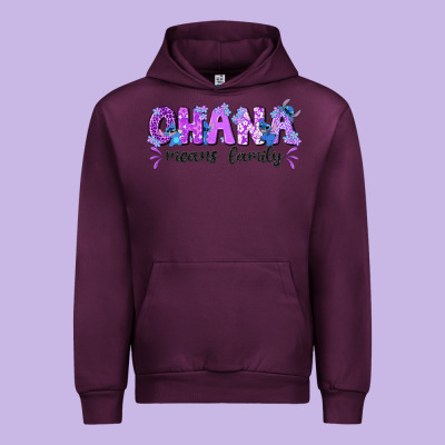 Ohana Means Family With Stitch Urban Hoodie Designed By Texasbilliewilder