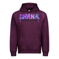 Mauve Wine ohana means family with stitch Urban Hoodie - texasbilliewilder