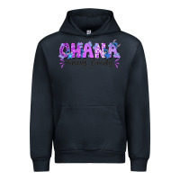 Navy ohana means family with stitch Urban Hoodie - texasbilliewilder