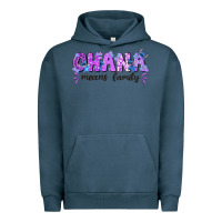Pigment Midnight Navy ohana means family with stitch Urban Hoodie - texasbilliewilder