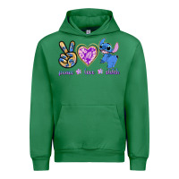 Emerald peace love stitch Urban Hoodie - texasbilliewilder