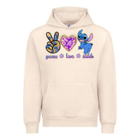 Sandshell peace love stitch Urban Hoodie - texasbilliewilder