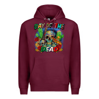 Burgundy day of the dead Premium Hoodie - CTS Tumbler Store