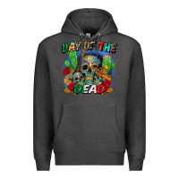 Charcoal Heather day of the dead Premium Hoodie - CTS Tumbler Store
