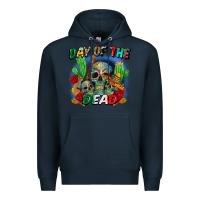 Navy day of the dead Premium Hoodie - CTS Tumbler Store