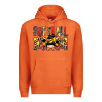 Carrot softball mom messy bun Premium Hoodie - Zillion Design Studio