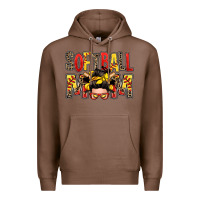 Chestnut softball mom messy bun Premium Hoodie - Zillion Design Studio