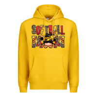 Lemon softball mom messy bun Premium Hoodie - Zillion Design Studio