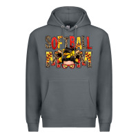 Rock softball mom messy bun Premium Hoodie - Zillion Design Studio