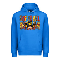 True Royal softball mom messy bun Premium Hoodie - Zillion Design Studio