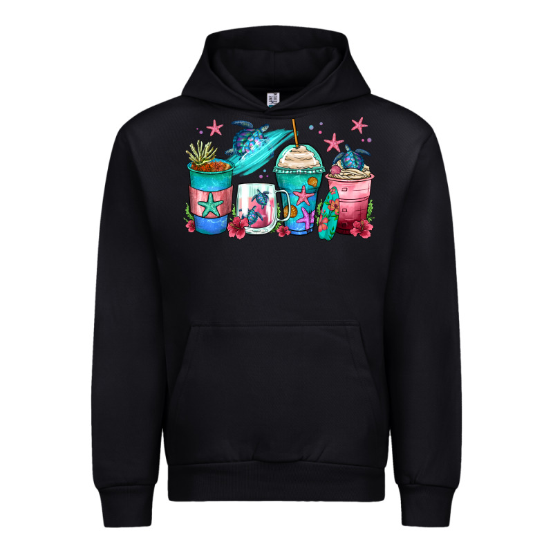 Turtle Coffee Cups Urban Hoodie by Zillion Design Studio | Teevron