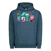 Pigment Midnight Navy turtle coffee cups Urban Hoodie - Zillion Design Studio