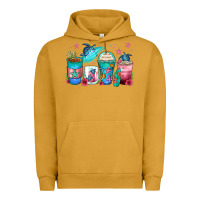 Pigment Peanut Butter turtle coffee cups Urban Hoodie - Zillion Design Studio