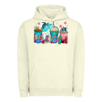 Pigment Pistachio turtle coffee cups Urban Hoodie - Zillion Design Studio