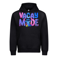 Black vacay mode stitch Urban Hoodie - Zillion Design Studio