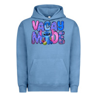 Pigment Pebble Blue vacay mode stitch Urban Hoodie - Zillion Design Studio