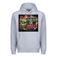 Heather Grey cinco de mayo cactus tumbler 3 Premium Hoodie - CTS Tumbler Store