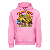 Fuchsia Pink im just here for the tacos Urban Hoodie - CTS Tumbler Store
