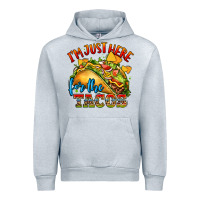 Heather Grey im just here for the tacos Urban Hoodie - CTS Tumbler Store