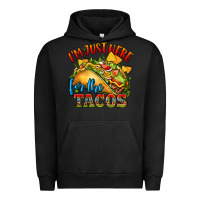 Pigment Black im just here for the tacos Urban Hoodie - CTS Tumbler Store