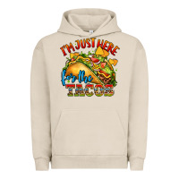 Pigment French Oak im just here for the tacos Urban Hoodie - CTS Tumbler Store