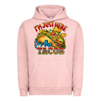 Pigment Salmon im just here for the tacos Urban Hoodie - CTS Tumbler Store