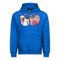 Cobalt wedding bride coffee cups Urban Hoodie - Zillion Design Studio