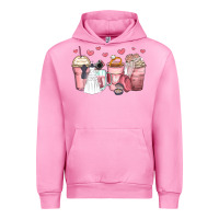 Fuchsia Pink wedding bride coffee cups Urban Hoodie - Zillion Design Studio