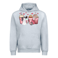 Heather Grey wedding bride coffee cups Urban Hoodie - Zillion Design Studio
