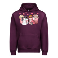 Mauve Wine wedding bride coffee cups Urban Hoodie - Zillion Design Studio