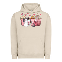 Pigment French Oak wedding bride coffee cups Urban Hoodie - Zillion Design Studio
