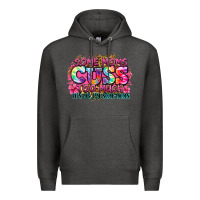 Charcoal Heather some moms cuss too much it's me i'm some moms Premium Hoodie - Zillion Design Studio