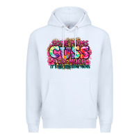 White some moms cuss too much it's me i'm some moms Premium Hoodie - Zillion Design Studio