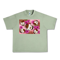 Oil Green Guinea pig flowers Urban Heavy Tee - Artiststas