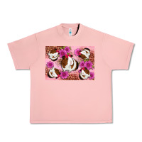 Salmon Guinea pig flowers Urban Heavy Tee - Artiststas