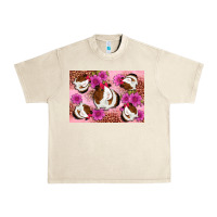 Sandshell Guinea pig flowers Urban Heavy Tee - Artiststas