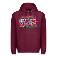 Burgundy some moms cuss too much it's me i'm some moms Premium Hoodie - Zillion Design Studio
