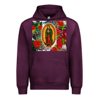 Mauve Wine Lady of Guadalupe Urban Hoodie - CTS Tumbler Store